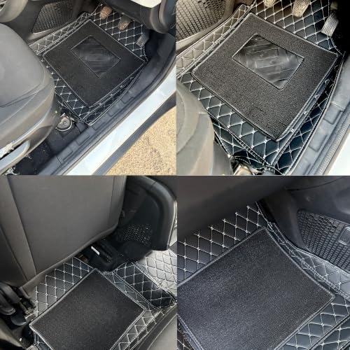 Image of 7D Car Floor Mat for Hyundai Grand i10 NIOS | Black Silver