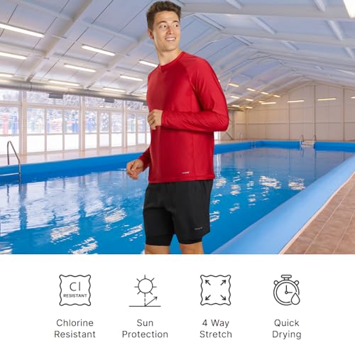 Sporti Men's Hybrid Board Shorts - Stylish Boardshorts for Men - UV Sun Protection, Chlorine Resistant4