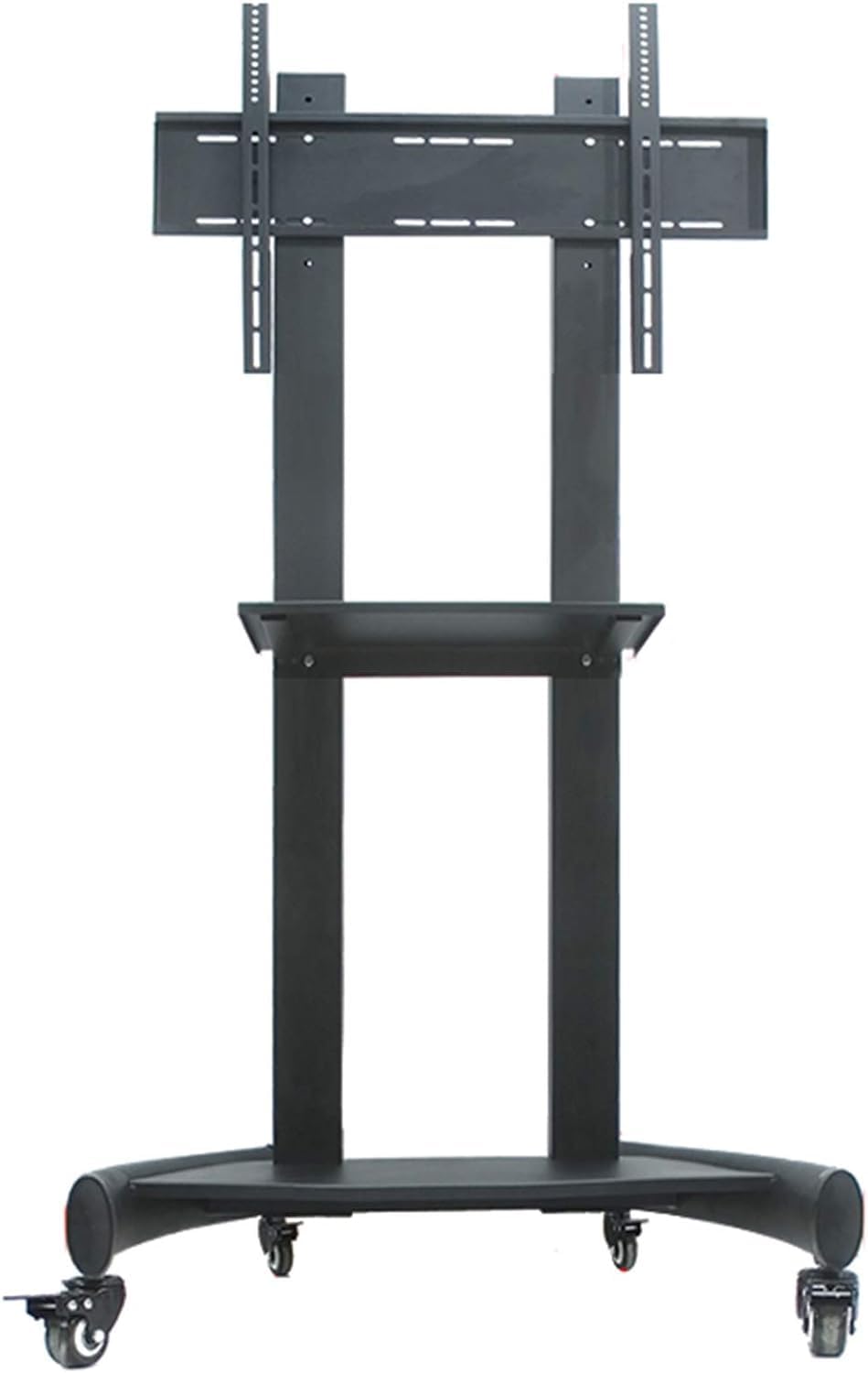 OLSKFUH Rolling Tv Stand, Mobile Tv Cart, Mobile Tv Stand, Height Adjustable With Mount Bracket For Lcd Led Plasma Flat Screens,