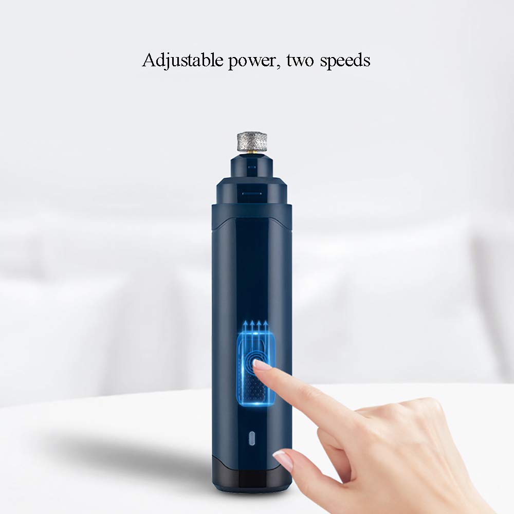 Smerigliatrice elettrica per Cani, Lima per Unghie elettrica Ultra silenziosa Potenza Regolabile Ricarica USB ad Alta efficienza Adatta a Tutti i Tipi di Animali Domestici