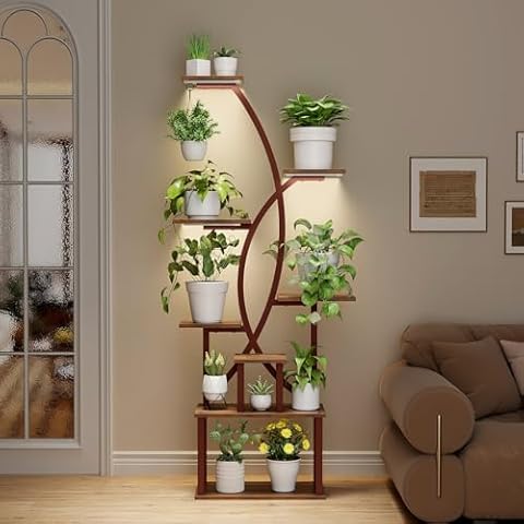 Kavlium Plant Stand Indoor(Brown) Cover