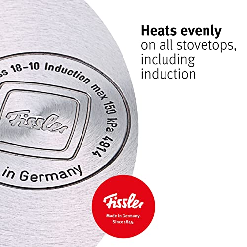 Fissler vitaquick/Pressure Cooker Set, (6.4 Quart), with Glass Lid, Stainless Steel, Cookware, Compatible with Induction, Gas, Electric Stovetops, Dishwasher Safe