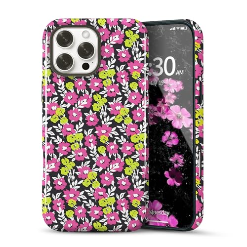 Compatible with iPhone 13 PRO MAX Case Cute Floral Print-Style-13 - image 1