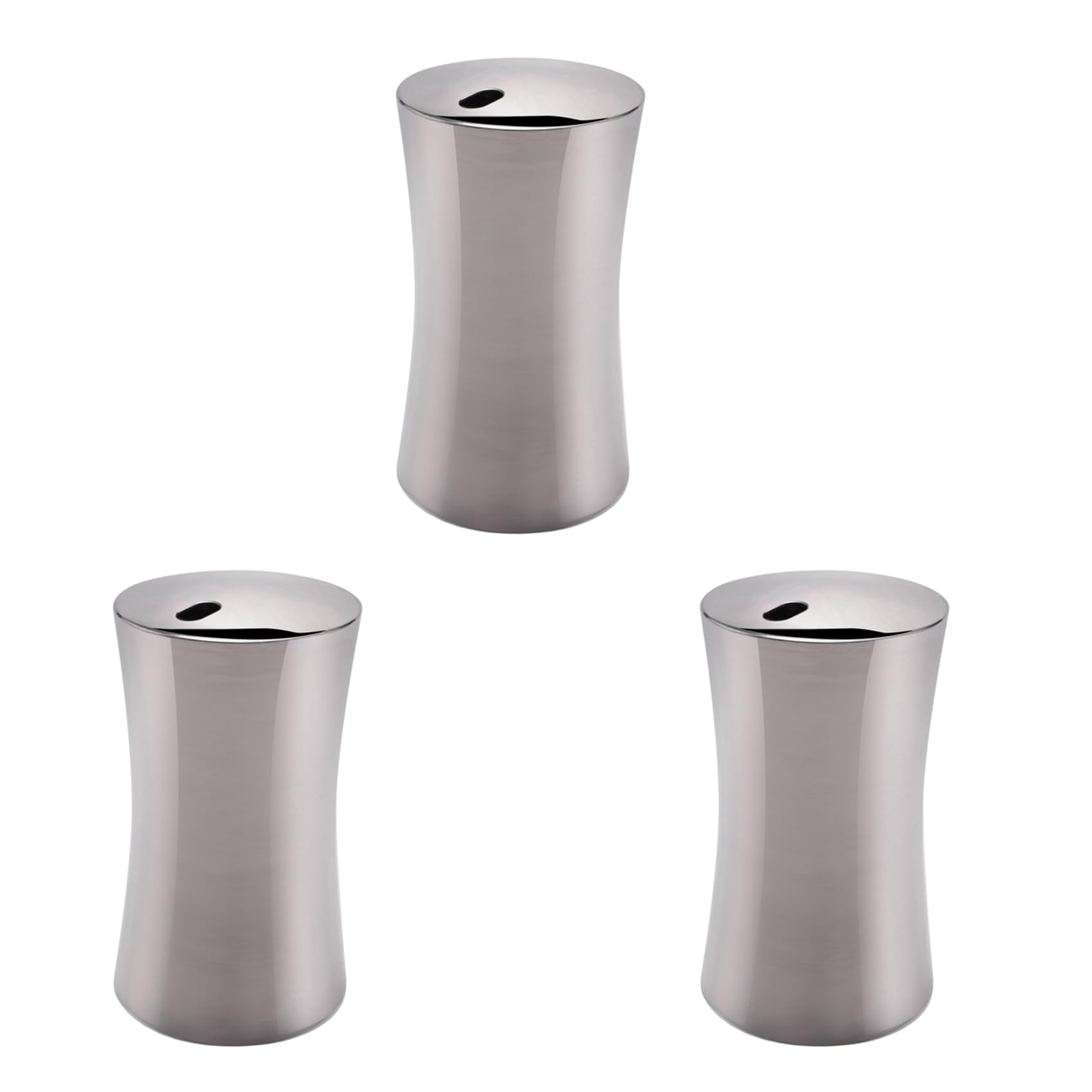 Hndhbfgrt 3X Small Toothpick Holder Dispenser Storage Organizer Stainless Steel (Silver)