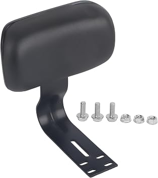 Bicycle Rear Seat Saddle Backrest, PU Leather Bike Back Seat Cushion Rear Rest Saddle Comfortable Support