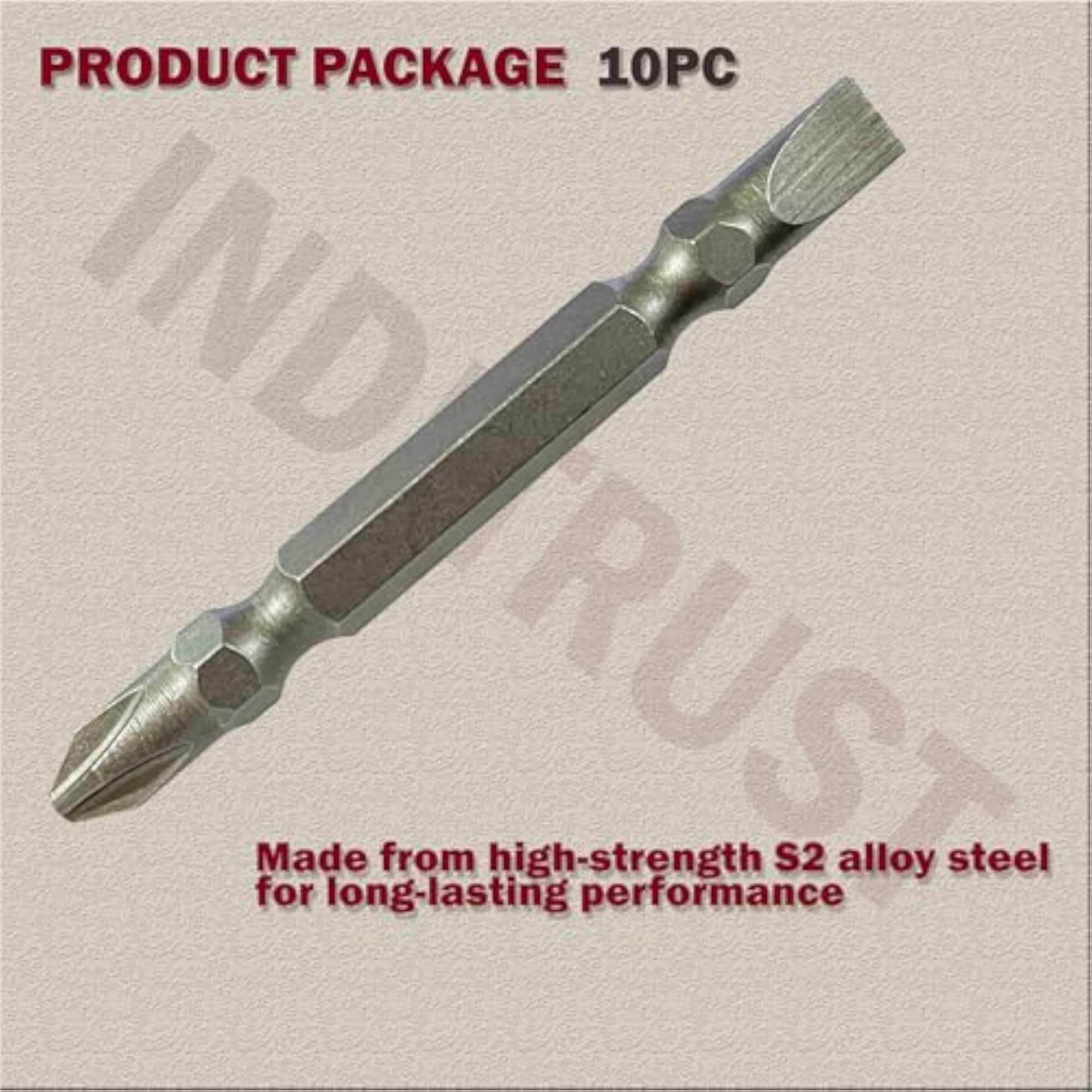 PH2 Bits Screwdriver Plus and Minus Bit, 10 BITS