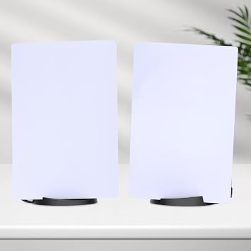 Digital Edition Face Plates Cover Skins Shell Panels for PS5 Console, Accessories for PlayStation 5 Protective Replacement Faceplates (White)