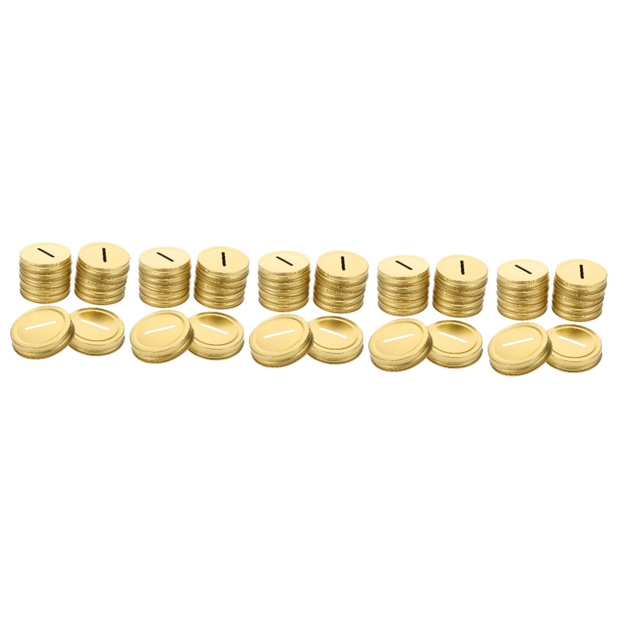 PRETYZOOM 5 Sets Ersatzdeckel Für Einmachgläser Einmachglasdeckel Einmachglasdeckel Metall-einmachglas-schlitzabdeckung Für Vorratsglas-dekoration 12 Stück * 5