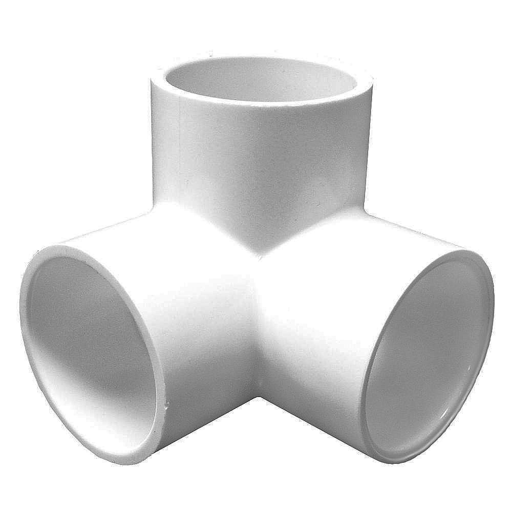 90 Degree Schedule 40 PVC Side Out Slip Elbow Fitting (1 1/2" Dia.) - 413-015