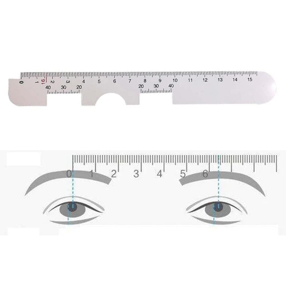 Lot De 10 Règles PD Optiques – Mesure Distance Pupillaire, Plastique Souple, 17,5 Cm