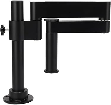 Iuseike Microscope Stand 360 Degree Rotatable Joint Microscope Universal Swivel Arm Professional Telescopic Arm Camera Stand Aluminum Body Microscope Stand Arm for Real Microscope, HDMI Camera, Phone