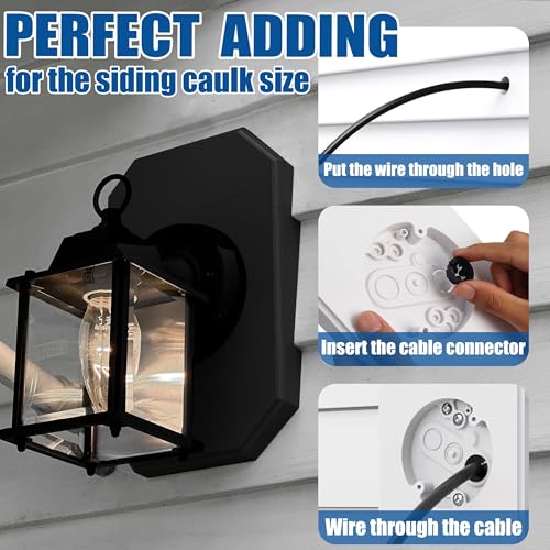 Revêtement double de 1,27 cm bloc de montage vinyle pour éclairage extérieur - 5