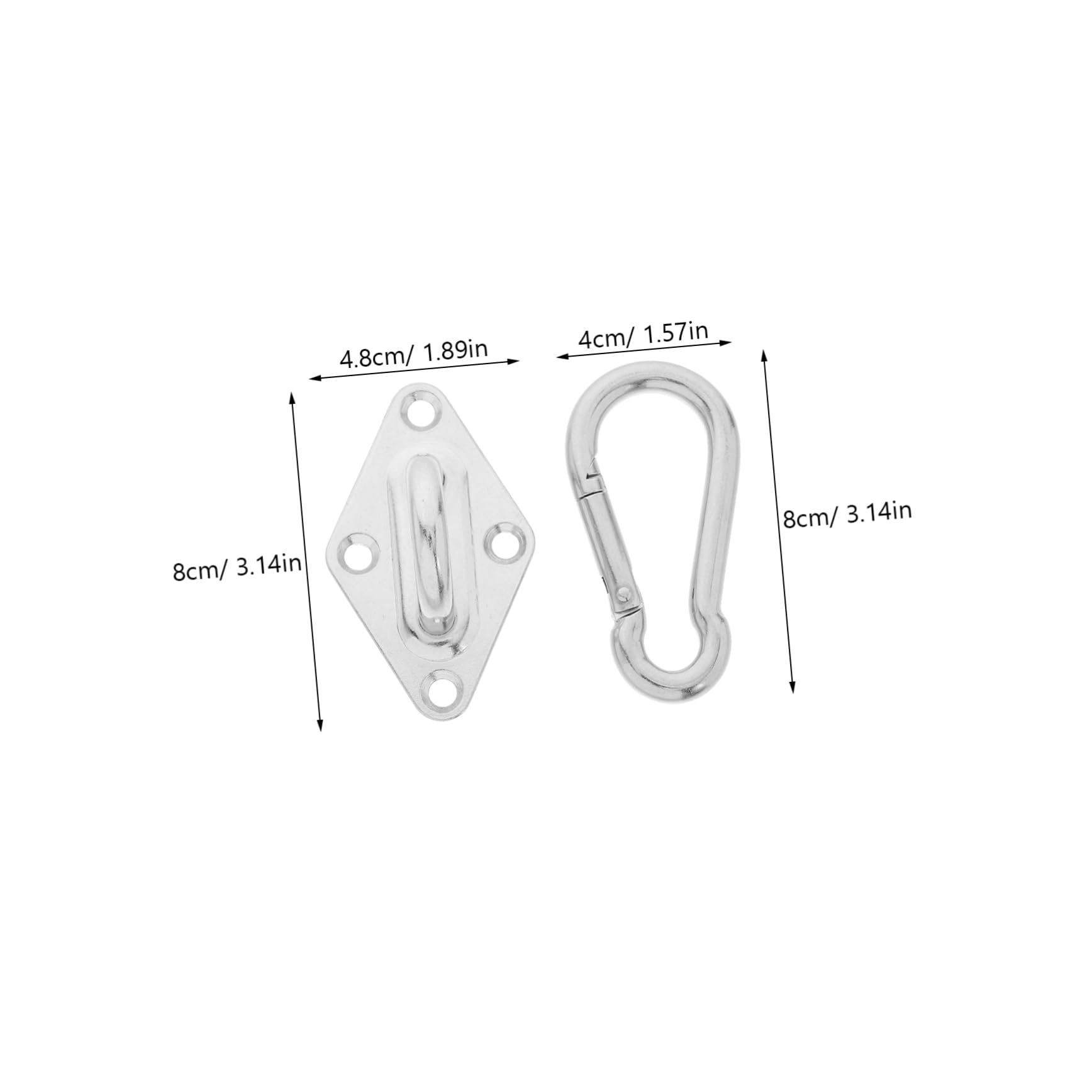 BESPORTBLE Swing Chair Hangers Kit Stainless Steel Swing Hangers Lag Screws for Wall Mounting for