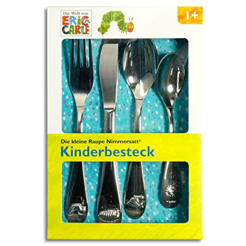 Kinderbesteck - Die kleine Raupe Nimmersatt 4-teilig inkl. Gravur