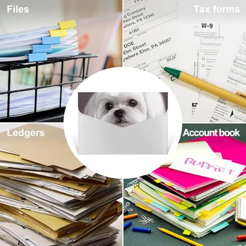 Porte-documents chien maltais : 6 compartiments pour protéger vos dossiers - 4