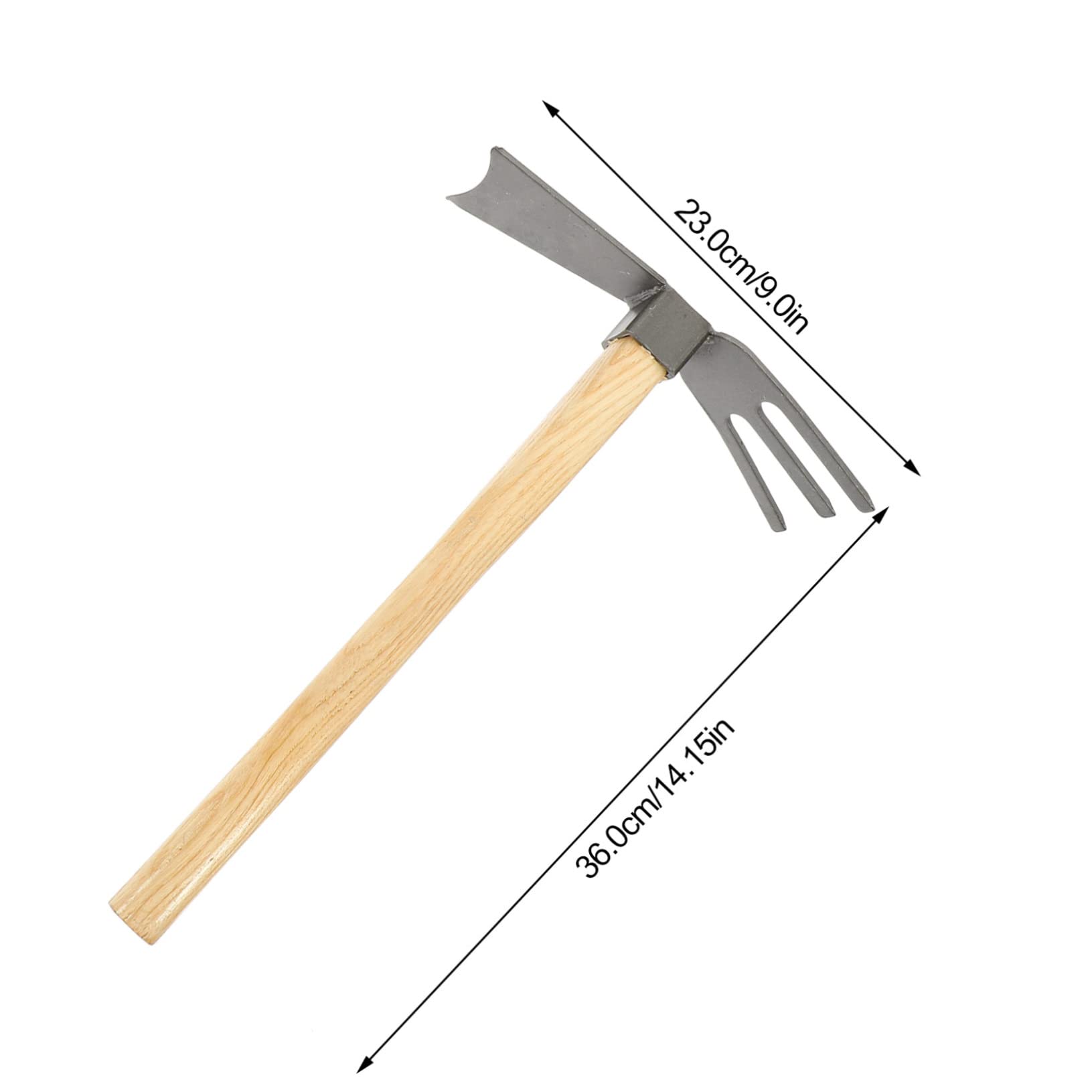 GALPADA 2pcs Compact Hoe Cultivator Garden Tool Set Steel Hoe for Gardening Easy to Use