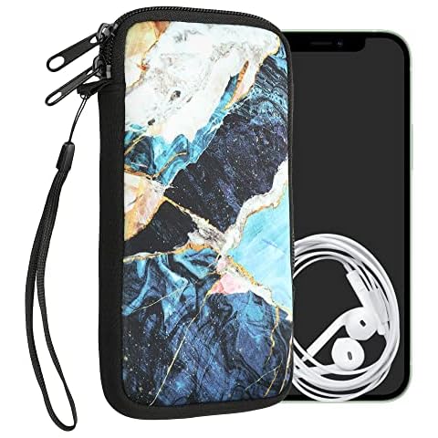 kwmobile Carcasa para móvil tamaño L - Funda Universal con Cremallera Cover