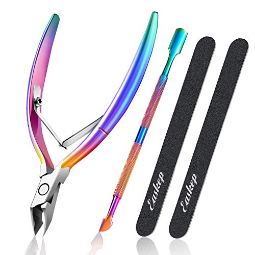 Easkep Cuticle Trimmer with Cuticle Pusher, Cuticle Remover Cutter Nipper Durable Dead Skin