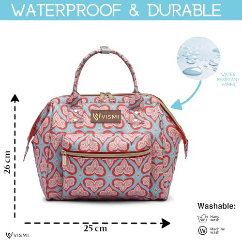 Image of VISMIINTREND Mini Diaper Bag for Baby | Small Nappy Bags for Mother | Maternity Travel Handbag | Hospital Bags for Mom | Baby Shower Gift for Mom | Gifts for New Born Baby Boy Girl