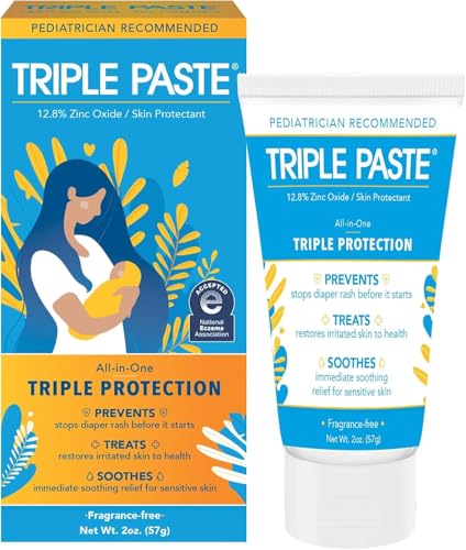 Triple Paste Medicated Ointment for Diaper Rash, 2 Ounce