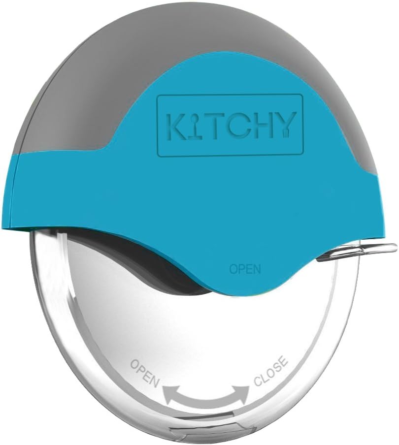Kitchy Pizza Cutter Wheel with Protective Blade Guard, Super Sharp and Easy To Clean