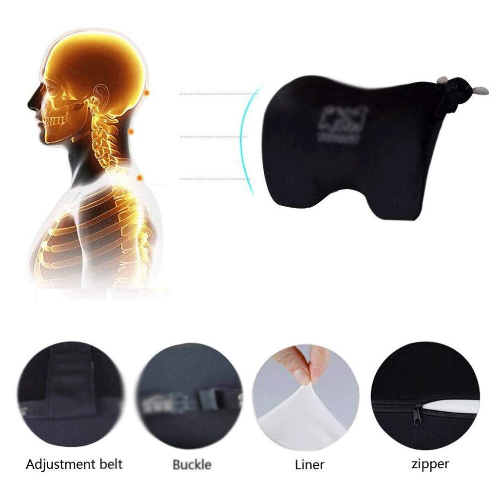 Collo Car Pillow - auto poggiatesta cuscino for il collo sollievo dal dolore durante la guida, Seggiolino Auto cuscino del collo con schiuma pura memoria e lavabile Coperchio(3-Pack)