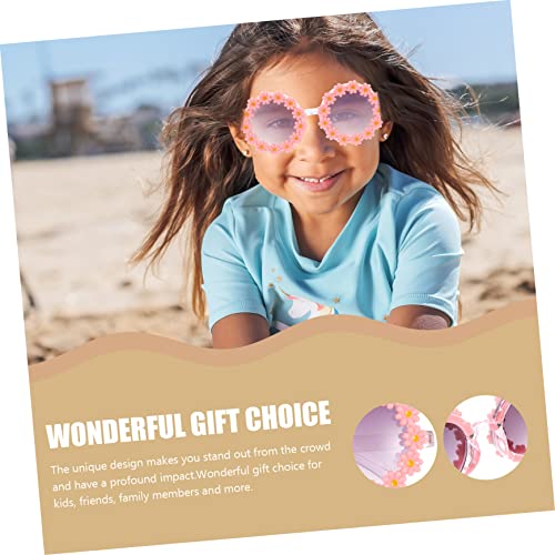 Children's Flower Sunglasses UV Protection Cute Sunflower Design Boys and Girls Party Sunglasses for Boys and Girls Lightweight and Comfortable3