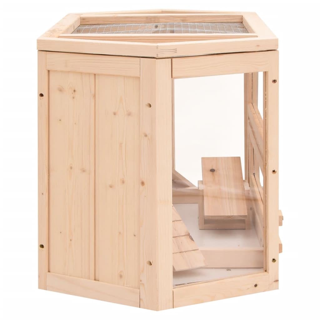 Générique Cage à Hamster 80x40x43 cm Bois Massif de Sapin Articles pour Animaux Articles pour Animaux de Compagnie Accessoires pour Petits Animaux Abris & Cages pour Petits Animaux (Poids 8.5KG)