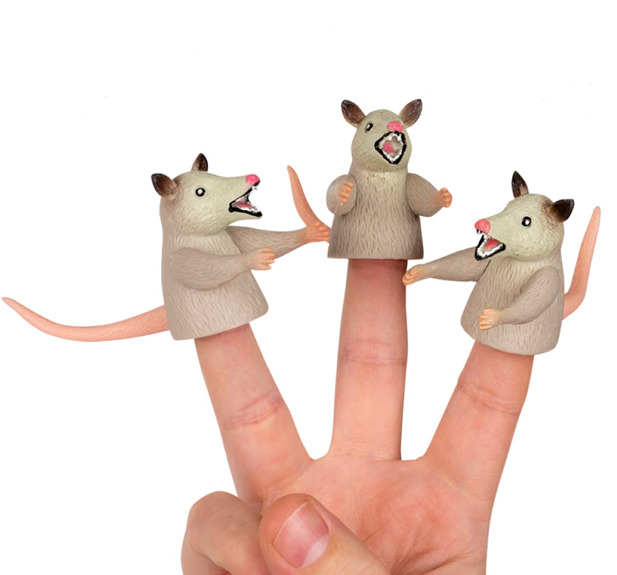 3 Pack Finger Possums Finger Puppets