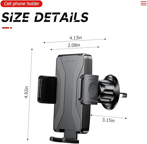 Miniatura 2 de BELOMI Soporte de teléfono para automóvil, soporte para teléfono celular con ventilación de aire para automóvil, rotación de 360, soporte de