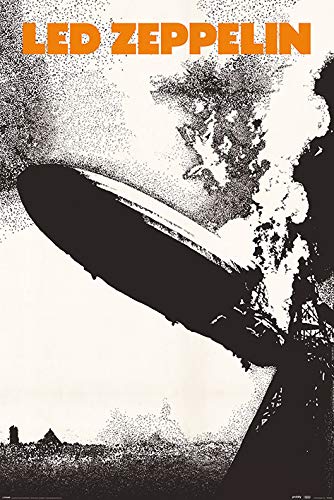 Pyramid ZEPPELIN Impression artistique LED Art Print I FIRST LP COVER Poster