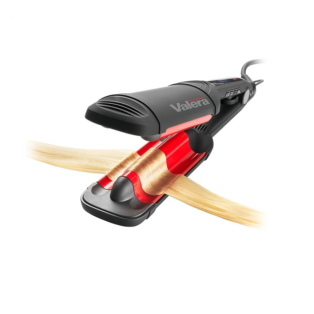 Valera, Wave Master Ionic 647.03, Rizador de Pelo Profesional, Plancha Onduladora de Cerámica para Ondas, Control Electrónico de Temperatura, Ionizador, Calentamiento Rápido, Apagado Automático, Negro