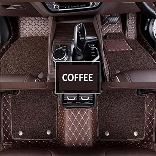 Image of CARNEST 7D Buket Car Floor Mat 5Pcs Set Universal Fit | Triple Stitch Waterproof & All-Weather Anti-Slip Car Mats Compatible with - FIGO,Coffee