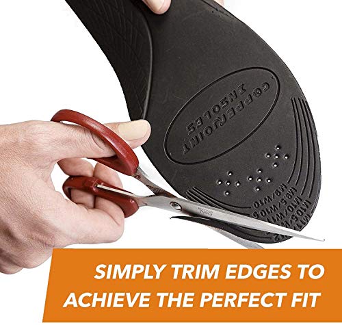 CopperJoint Orthotic Insoles - Copper-Infused Moisture Wicking Shoe Inserts, Offer Firm Arch Support and Help Relieve Foot Soreness - Pair (Medium) - Thumbnail 3