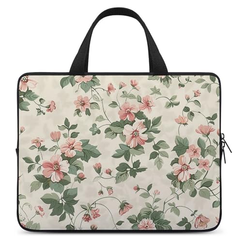 Bolsa de hombro para laptop 17'' floral unisex miniatura 1
