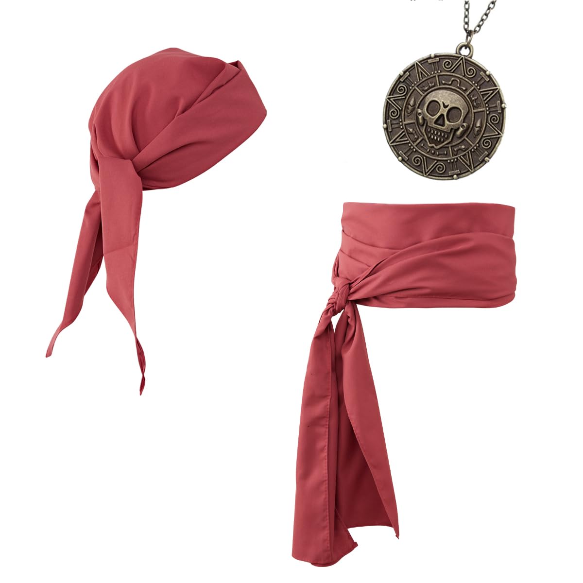 Pirate Costume Accessories Women Men Pirate Bandana Headband Head