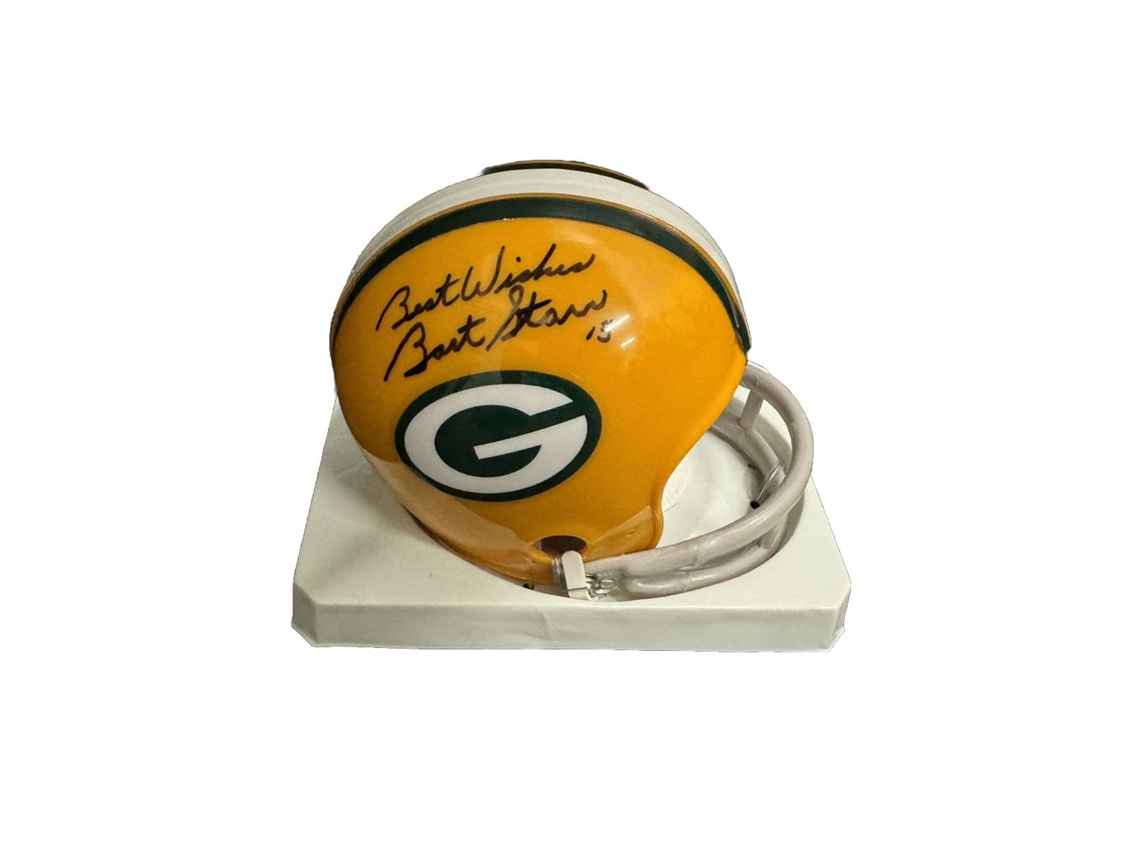Amazon.com: Bart Starr Signed Bay Packers (2 Bar) Mini Helmet PSA/DNA -  Autographed NFL Mini Helmets : Sports & Outdoors