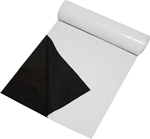 DL Wholesale - Película de panda blanco y negro, láminas de plástico resistentes para reflejo de luz, invernadero, película de polietileno, 32 x 100