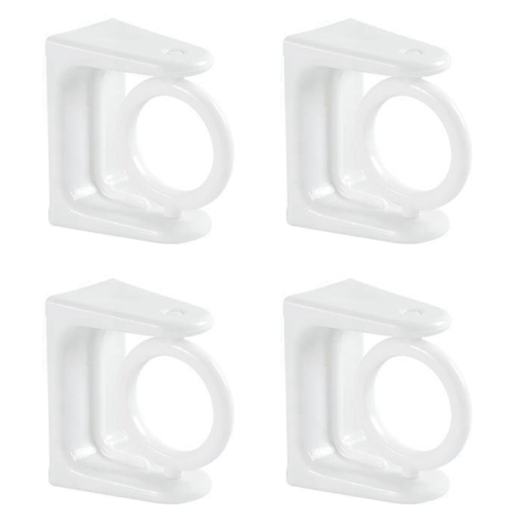 Jnchdghwa White 4X 360° Rotatable Retractable Pole Fixator For Non-Drilling Strong Adhesive Hooks Towel Rod Shower Curtain Rod Bracket