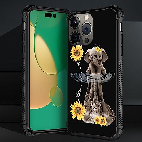 CARLOCA Compatible with iPhone 12 Mini Case,Sunflower Elephant iPhone 12 Mini Cases for,Fashion Graphic Design Shockproof Anti-Scratch Drop Protection Case for iPhone 12 Mini - image 4