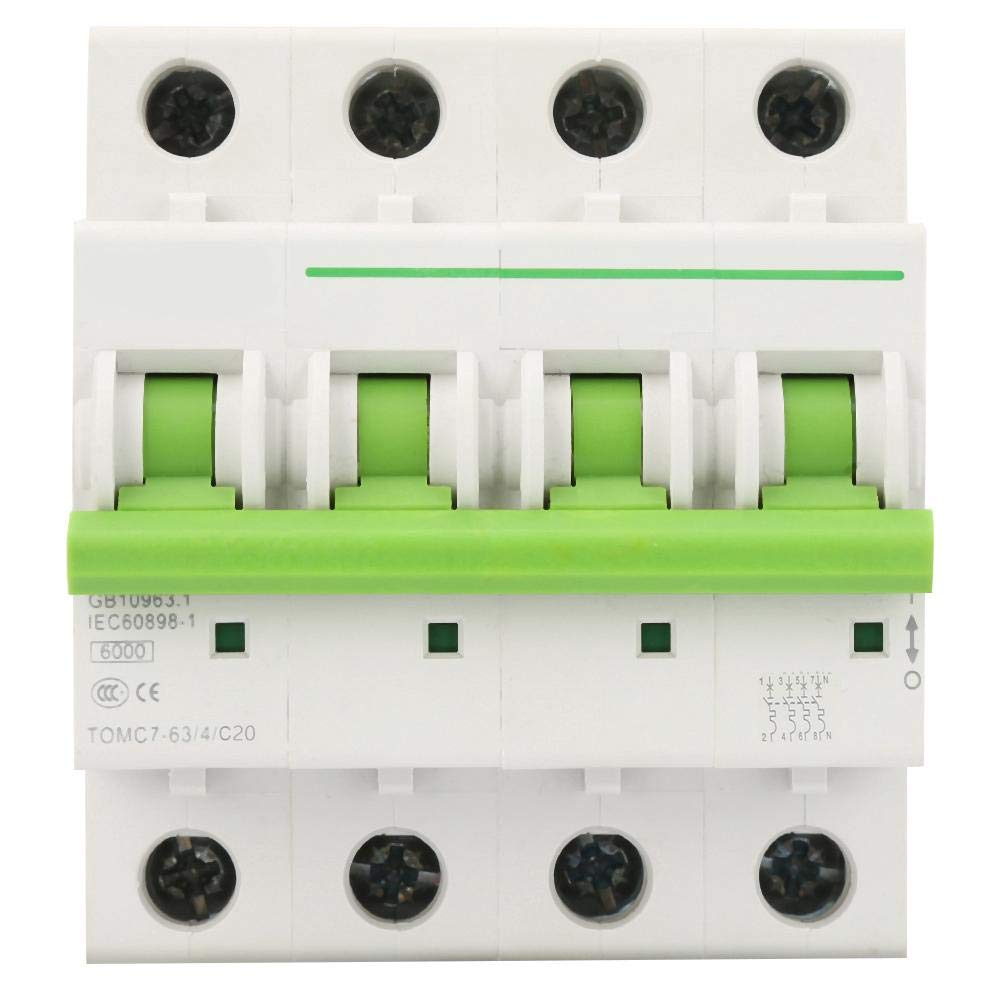 IEUMJNAT 4P Circuit Breaker, Sensitive Flame- for Industrial for High-Rise for Commercial for Residential
