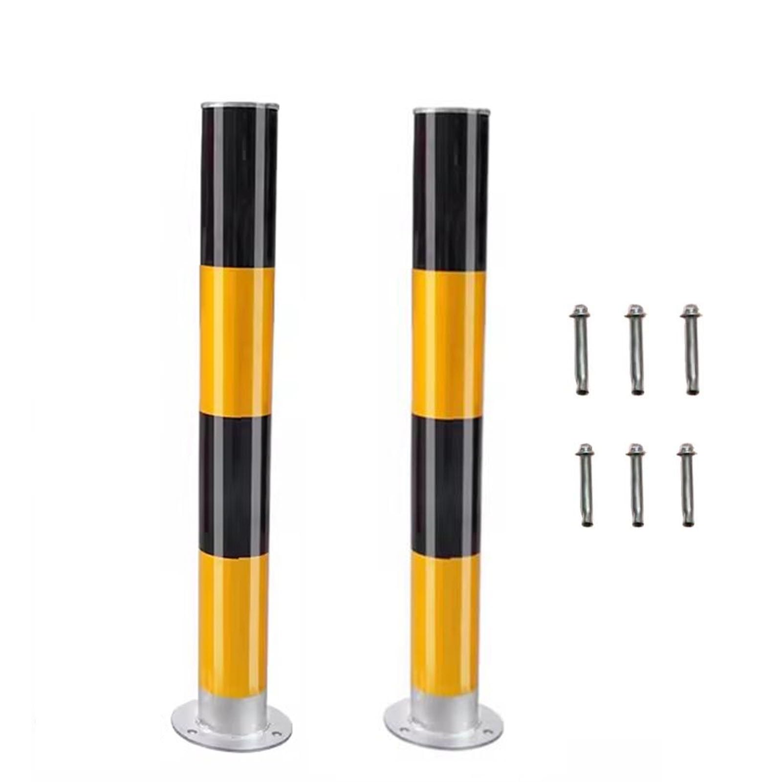 WDSOPK Reflective Safety Bollards, Traffic Delidelineator Post Channelizer Cone 2pcs for Driveway, Free Standing 29.5 Inch Tall for Parking/Crowd Control/Street Stanchion/Road （6pack）