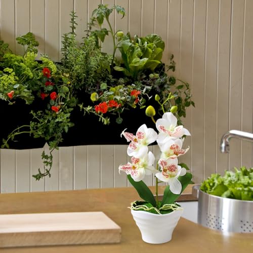 Orchidées artificielles en pot pour décoration de table de mariage