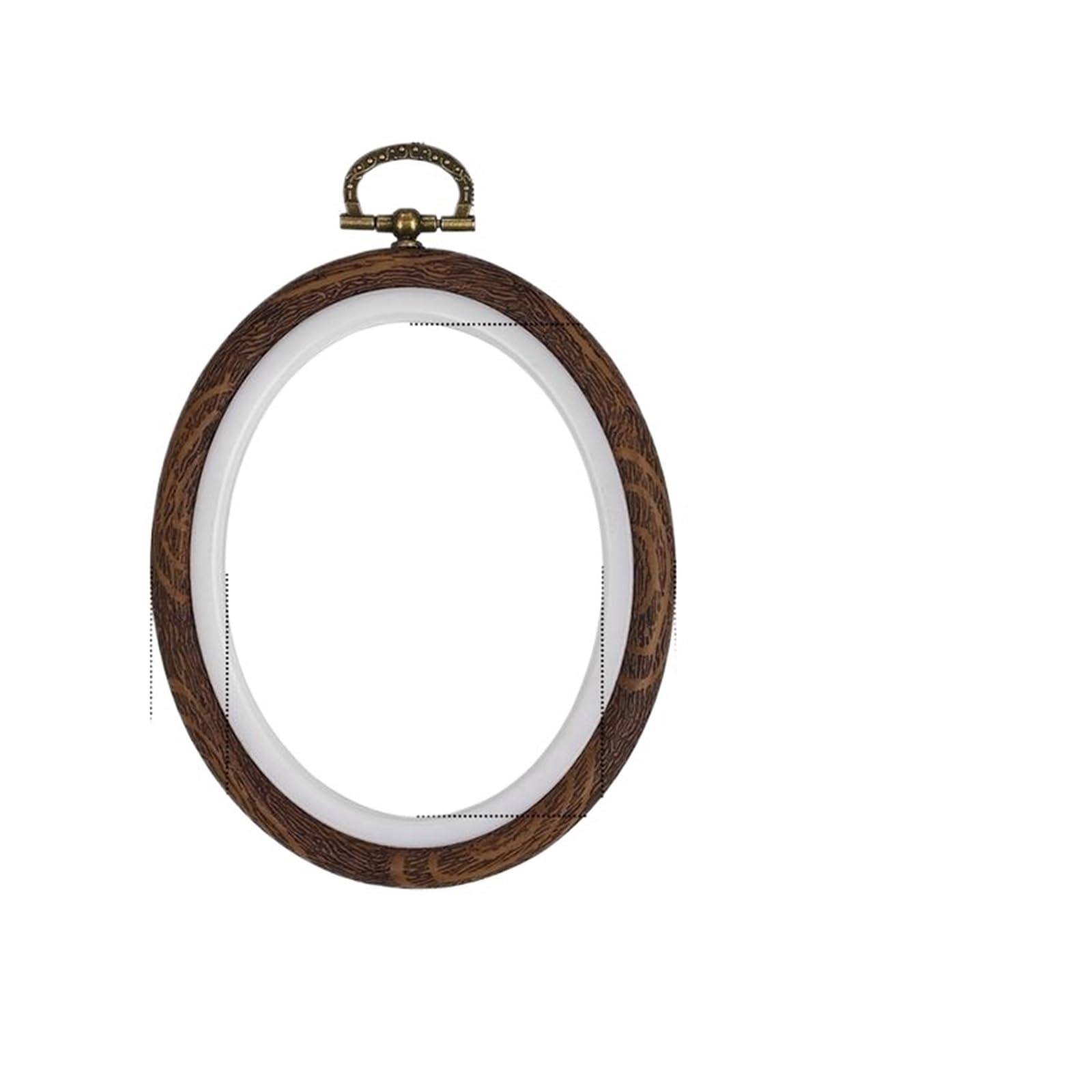 CQAHDSEVF Embroidery Hoop Circle, Mini Embroidery Hoops Imitation Wood Multishape Frame for Cross Stitch Sewing(Oval 8x10cm)
