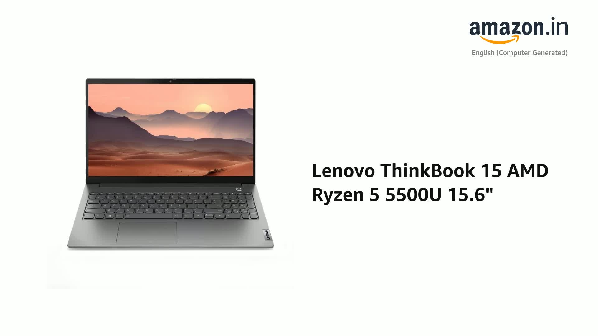 Amazon.in: Buy Lenovo ThinkBook 15 AMD Ryzen 5 5500U 15.6