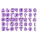 OUNONA 40Pcs Alphabet Cookie Cutters Biscuit Cutter DIY Tool (40)