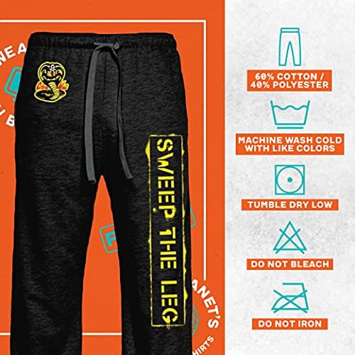 Ripple Junction Cobra Kai Sweep The Leg TV Show Adult Pajama Lounge Pants4