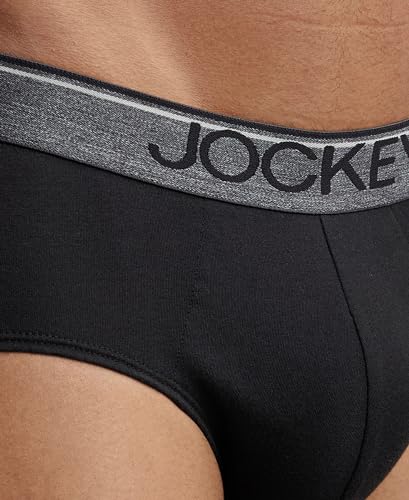 Jockey 8037 Men's Super Combed Cotton Solid Brief with Ultrasoft Waistband - Image 7