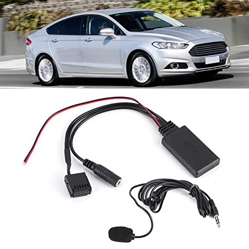 Adaptador Bluetooth, Adaptador de cable AUX-IN Bluetooth para automóvil con micrófono para...