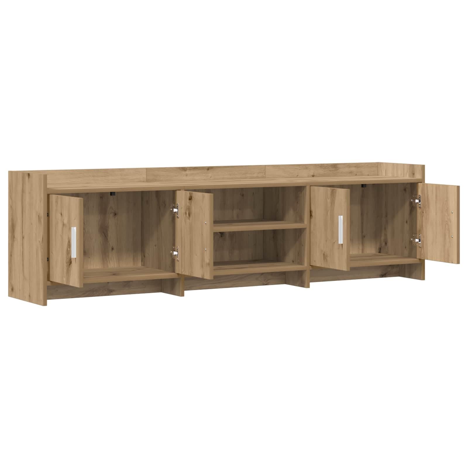 Mobile basso per TV, 168 x 33 x 47 cm, rovere Artisan